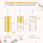 Airless Toothpaste Bottle Manufacturer - YC Wholesale Empty Refillable Plastic Pump Jar Skincare Cosmetics Packaging Airless