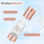 Airless Pump Vacuum Bottle Manufacturer - YC Custom Cosmetic Empty Rose Gold Travel Size Containers for Liquid