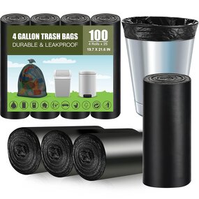 Trash Bag Manufacturer - YC Best Selling Customized LOGO Heavy Duty Household Plastic Garbage 4 Gallon for Kitchen