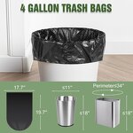 Refuse Sacks Manufacturer - YC Strong Large Thick LDPE HDPE Black Garbage Bag Customized Plastic Packing Trash Bags