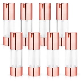 Airless Pump Vacuum Bottle Manufacturer - YC Custom Cosmetic Empty Rose Gold Travel Size Containers for Liquid
