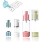 PCR Lotion Bottle Manufacturer - Bulk Airless Replaceable Recyclable Private Label 80-100ml Round Shape Custom Pink for Cosmetics