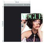 Plastic Courier Bag Manufacturer - YC Custom logo Black Express Delivery Mailing Postage Poly Mailer Clothes Packaging