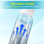 PP Airless Pump Bottle Manufacturer - YC Convenient Traveling Pocket Size Plastic Vacuum Lotion Pump for Skincare Cream