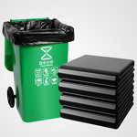 Plastic Bags Manufacturer - YC Customization Big Heavy Duty Recycled Large Portable Black Rubbish Refuse HDPE Polyethylene Garbage