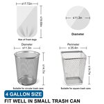 Plastic Trash Bags Manufacturer - YC Custom 4 Gallon Drawstring White Small Garbage Roll Unscented for Kitchen