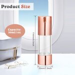 Airless Pump Vacuum Bottle Manufacturer - YC Custom Cosmetic Empty Rose Gold Travel Size Containers for Liquid