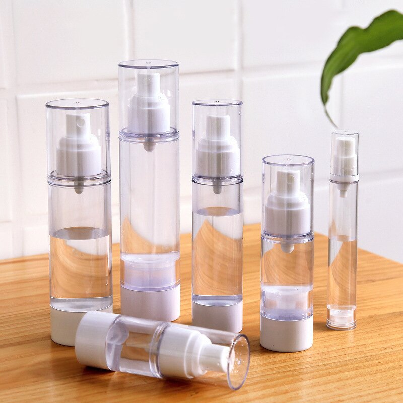 Double Tube Plastic Bottle Manufacturer - YC Luxury Empty Customized Cosmetic Packaging Jar Facial Care Vacuum Spray Lotion Airless Pump