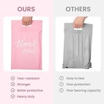 Poly Mailing Bags Manufacturer - YC Light Pink Thank You Strong Self-Seal New Design Shipping Courier for Clothing with Handle