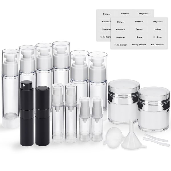 PP Airless Pump Bottle Manufacturer - YC Convenient Traveling Pocket Size Plastic Vacuum Lotion Pump for Skincare Cream