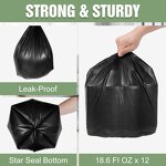 Refuse Sacks Manufacturer - YC Strong Large Thick LDPE HDPE Black Garbage Bag Customized Plastic Packing Trash Bags