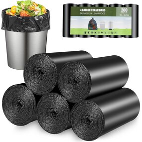 Refuse Sacks Manufacturer - YC Strong Large Thick LDPE HDPE Black Garbage Bag Customized Plastic Packing Trash Bags