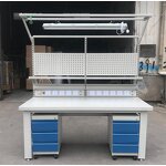 Laboratory Furniture Manufacturer - Hot 20MM Ceramic Lab Worktop 1.2MM All Steel Cabinet Body Modern Fuma Wheel