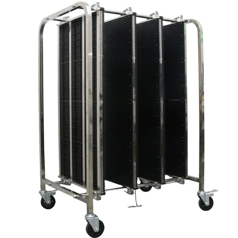 ESD Hand Trolley Manufacturer - Adjustable Anti-Static PCB Turnover Carts Material Storage Rack Plastic
