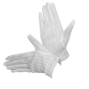 ESD Gloves Manufacturer - Polyurethane Antistatic Carbon Fiber Conductive Polyester Stripes for Hand Arm
