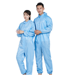 Workshop Jumpsuit Manufacturer - Professional Safety Clothing White Pink Polyester Fiber for Dust Control