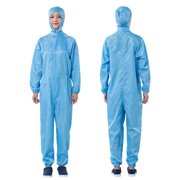 ESD Anti-Static Workwear Manufacturer - Cleanroom Microporous Dust-Free Conductive Stripe Lab Coat FR Protective