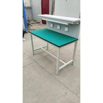 ESD Workstation Manufacturer - Aluminum with Beech Wooden Workbenches and Wheels for Assembly Line