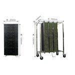 ESD Hand Trolley Manufacturer - Adjustable Anti-Static PCB Turnover Carts Material Storage Rack Plastic
