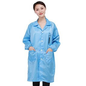 ESD Lab Coat Manufacturer - Garment Cleanroom Clothes Antistatic Anti-shrink Dutyproof Uniform Anti-static Robe