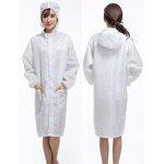 ESD Lab Coat Manufacturer - Garment Cleanroom Clothes Antistatic Anti-shrink Dutyproof Uniform Anti-static Robe
