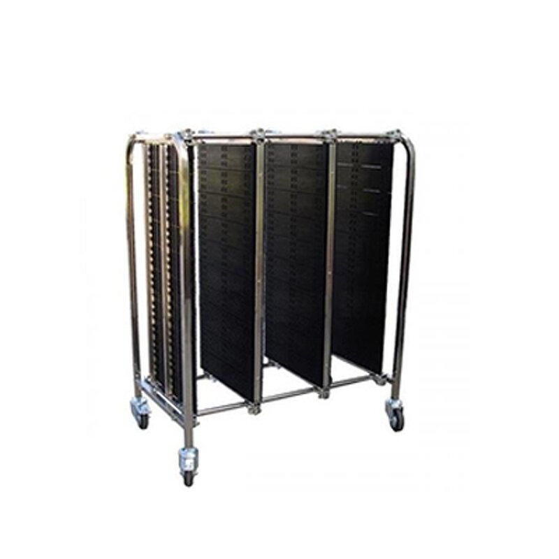ESD Stainless Steel Trolley Manufacturer - 540x850x1260 Antistatic for PCB Plates Storage