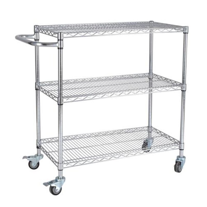 ESD Storage Trolley Manufacturer - Anti-Static Stainless Steel with 4 Wheels Plastic for PCB/SMT