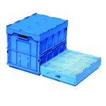 Foldable Plastic Crate Manufacturer - Large with Stackable Turnover Box and Lid Industrial Moving