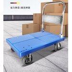 Plastic Hand Truck Manufacturer - Wholesale Heavy Duty with 3 TPR Wheel Foldable Trolley