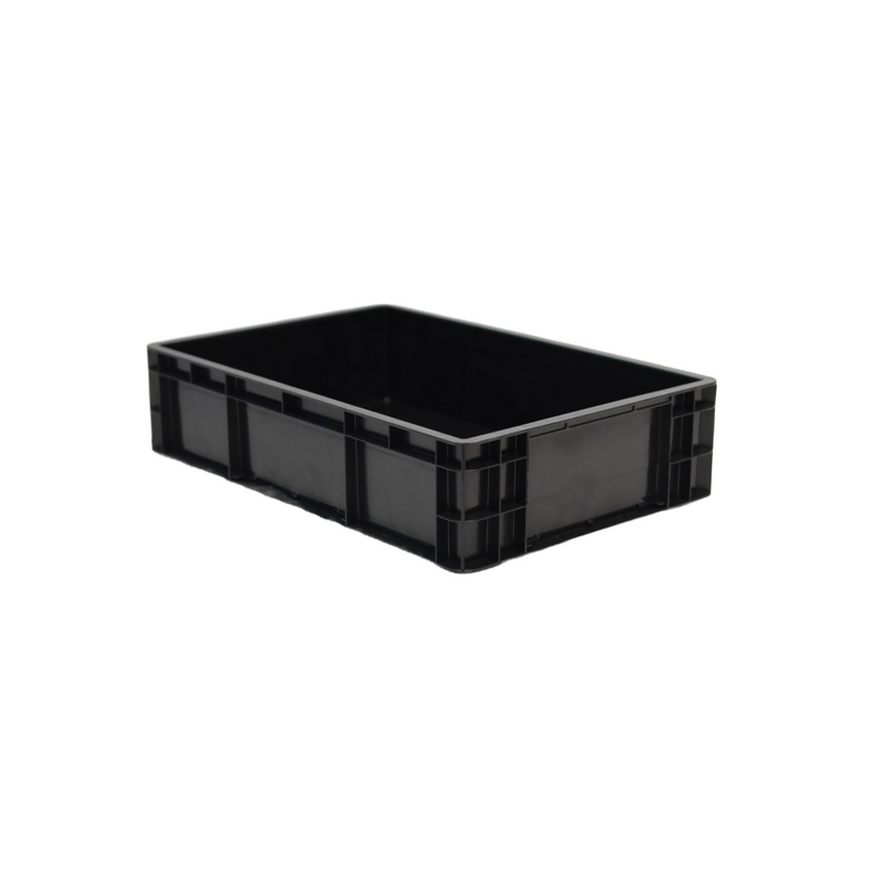 ESD Plastic Tote Box Manufacturer - New European Standard Anti-Static Static Dissipative with Lid
