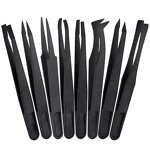 Anti-Static Plastic Tweezers Manufacturer - HYSTIC Black Industrial Laboratory Safety Furniture