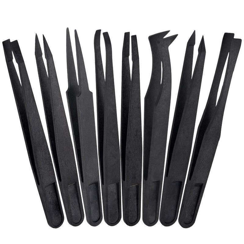 Anti-Static Plastic Tweezers Manufacturer - HYSTIC Black Industrial Laboratory Safety Furniture