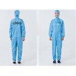 ESD Anti-Static Workwear Manufacturer - Cleanroom Microporous Dust-Free Conductive Stripe Lab Coat FR Protective