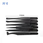Anti-Static Plastic Tweezers Manufacturer - HYSTIC Black Industrial Laboratory Safety Furniture
