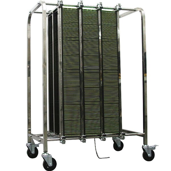 ESD PCB Storage Cart Manufacturer - Conductive Wheel Plastic for PCBA Magazine Trolley