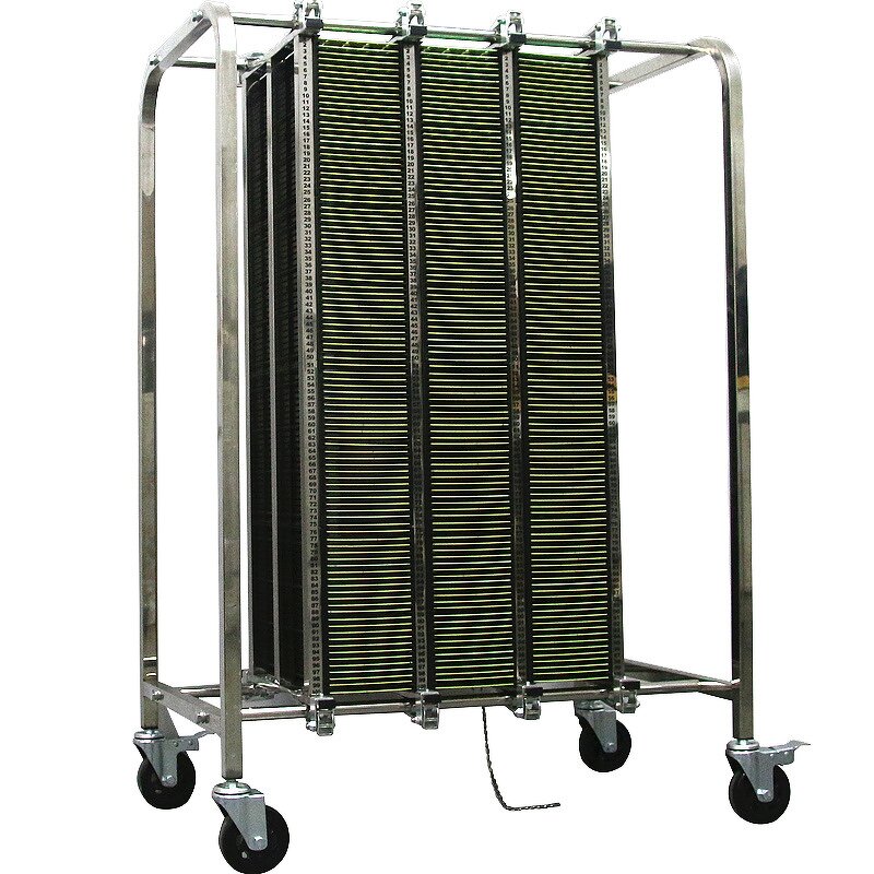 ESD PCB Storage Cart Manufacturer - Conductive Wheel Plastic for PCBA Magazine Trolley