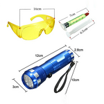 Air Conditioner Leak Detector Manufacturer - Flashlight 12LED UV with Protective Glasses