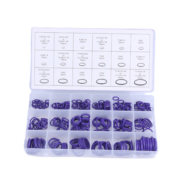 Rubber O-Ring Washer Kit Manufacturer - 270pcs Hydraulic Machinery Gasket Seal Assortment