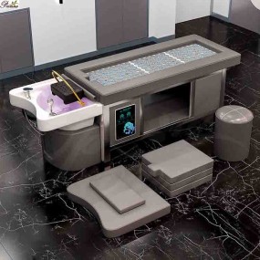 Spa Massage Table Manufacturer - Luxury Heated Treatment Head Spa Shampoo Bed