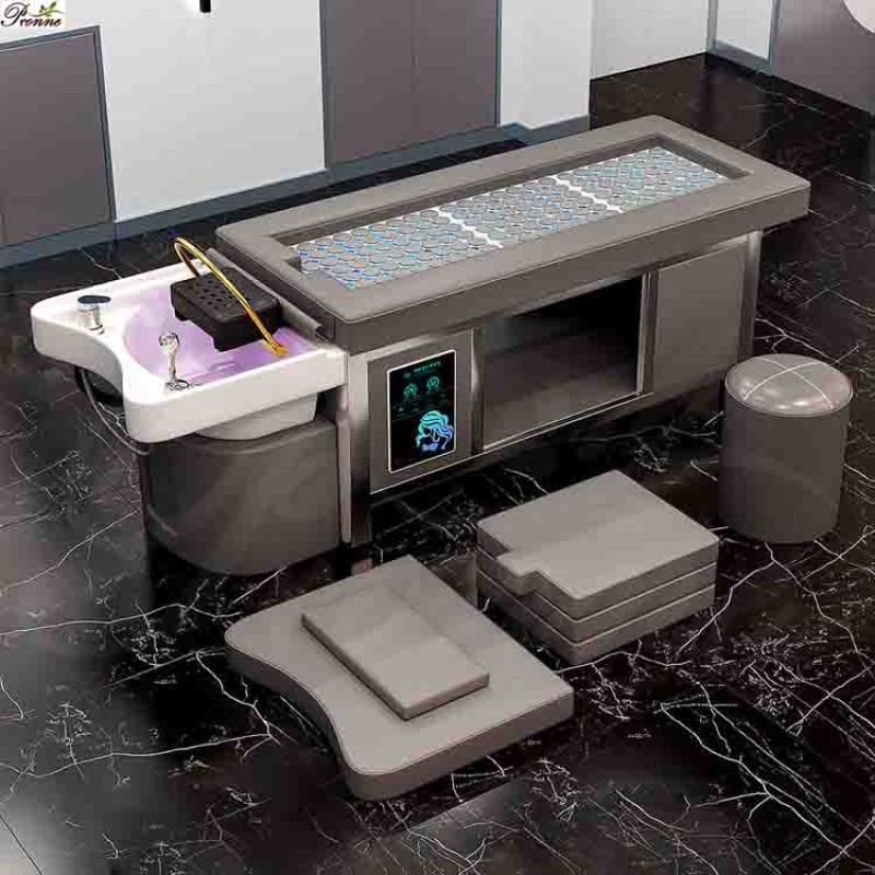 Spa Massage Table Manufacturer - Luxury Heated Treatment Head Spa Shampoo Bed