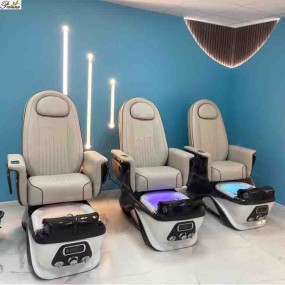 Pedicure Spa Bench Manufacturer - Bench Style Nail Lounge Quad Kid Spa Chairs with Plumbing