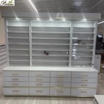 胶浸粉架生产商-时尚流行现代设计美甲沙龙家具含抽屉落地式