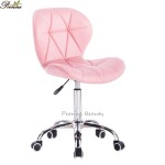 Short Pedicure Stool Manufacturer - Nail Stool Bar Spa Salon Adjustable Technician Stool