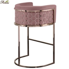 Counter Bar Stool Factory - LUXE Beauty Salon Furniture Director White Black Gold Stainless Steel Makeup Chair