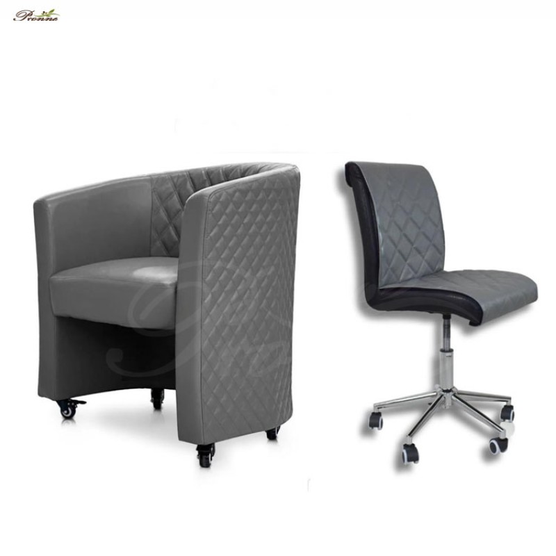 Technician Chair Factory - High-end Modern Nail Salon Leisure Hydraulic Swivel Employee Chair for Manicure