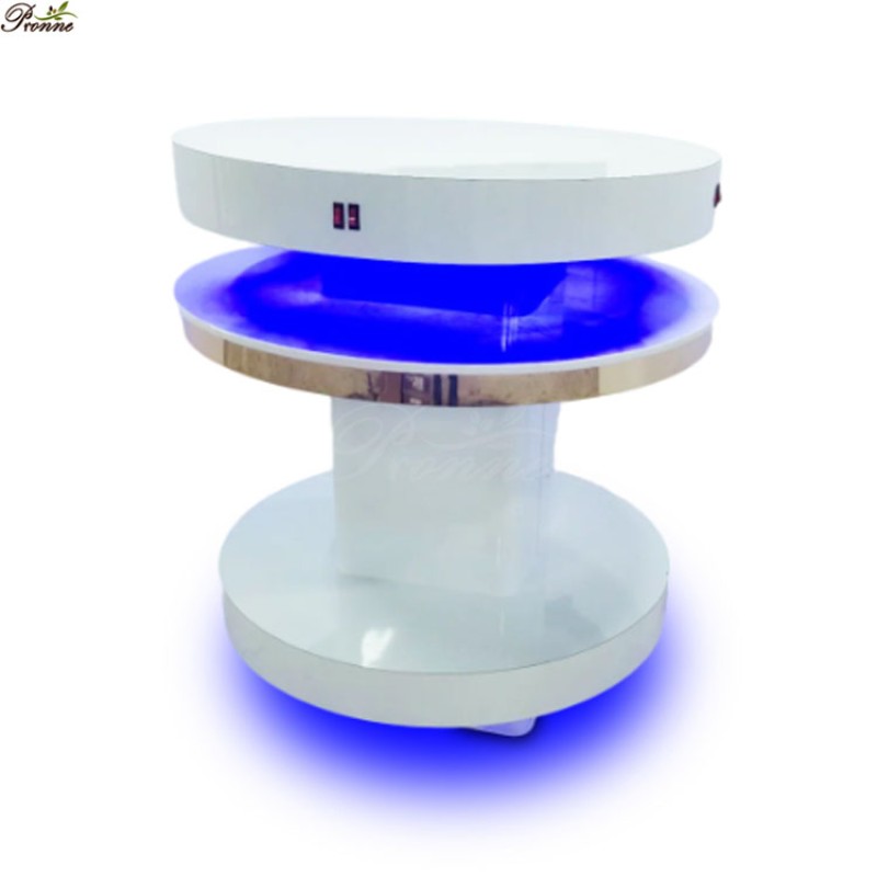 Black Nail Dryer Table Manufacturer - Beauty Salon Elegant Marble Top Acetone Resistant Manicure for Sale