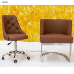 Bar Stool Manufacturer - European Style Elegant Metal Adjustable Gold Nail Salon Leather High Bar