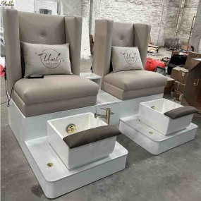 Spa Pedicure Chair Factory - American Style Modern Luxury Fabric Tiger with Foot Spa Sink