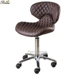 Rotating Nail Chair Manufacturer - Light Grey Beauty Salon Hot Sale Technician Chair