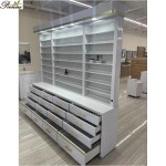 Floor Display Cabinet Factory - Pronne Custom Made Dip Powder Nail Polish Gel with Led Light Rotate Stand